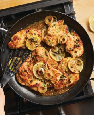 Cook + Create Hard Anodized Nonstick Frying Pan with Helper Handle, 14"