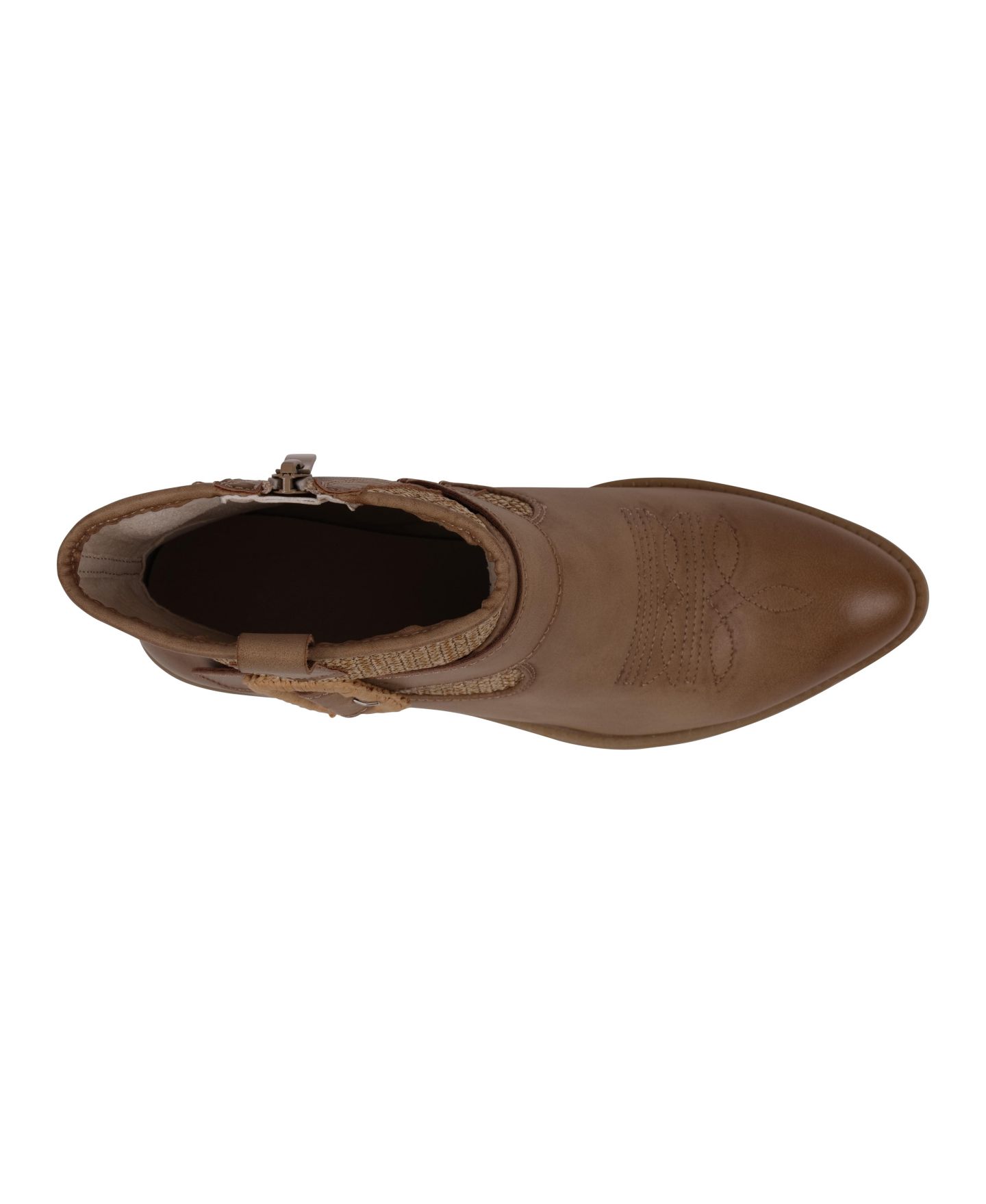Женские ботинки GC Shoes Avery Woven Western Ankle, цвет: Бежевый — фото 8