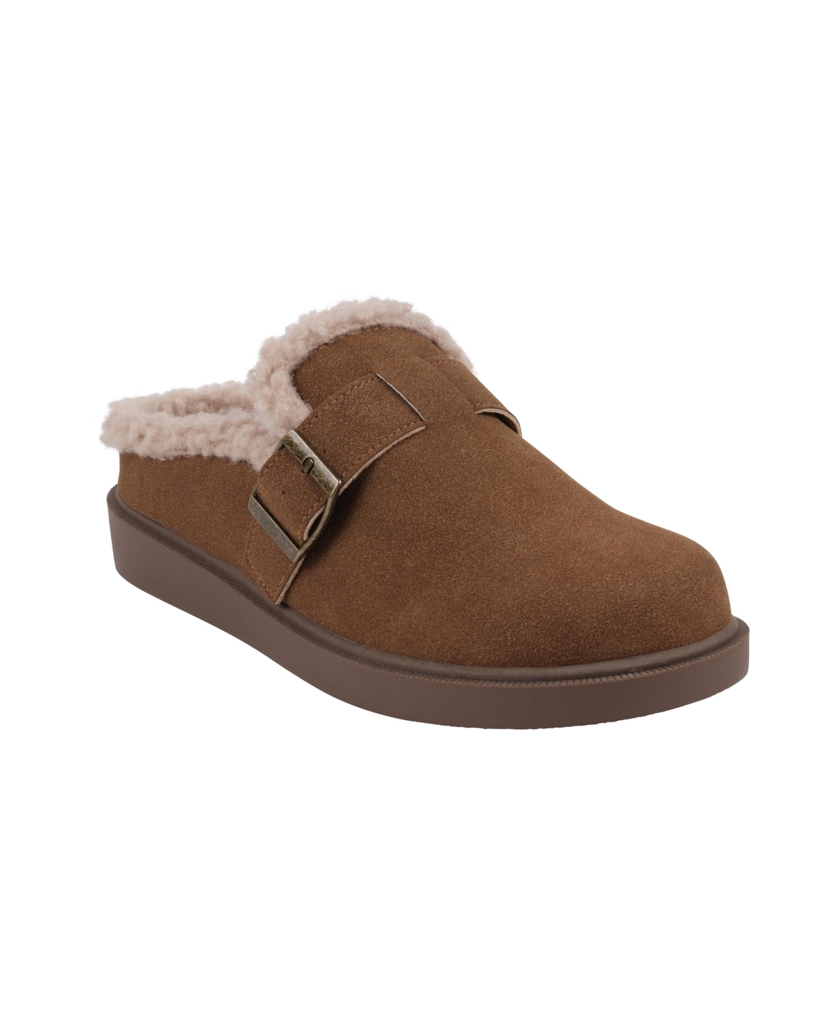 Gc Shoes Women's Vallery Cozy Shearling Slip On Mules In Brown