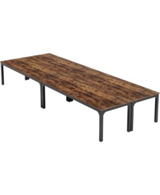 78.74-Inch Conference Table Set of 4, 13FT Conference Room Table, Large Rectangle Meeting Seminar Table Set for 12-16 Person, Long Business Tables