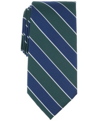 Club Room Mens Stripe Tie Dark Green Size Regular main image 0