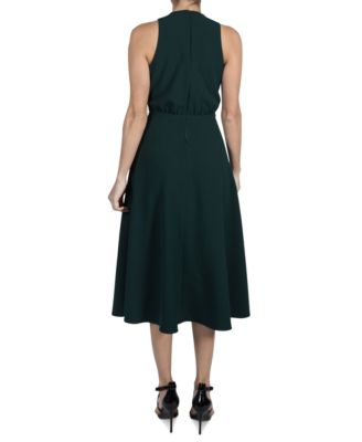 Women's Sleeveless High-Neck A-Line Dress