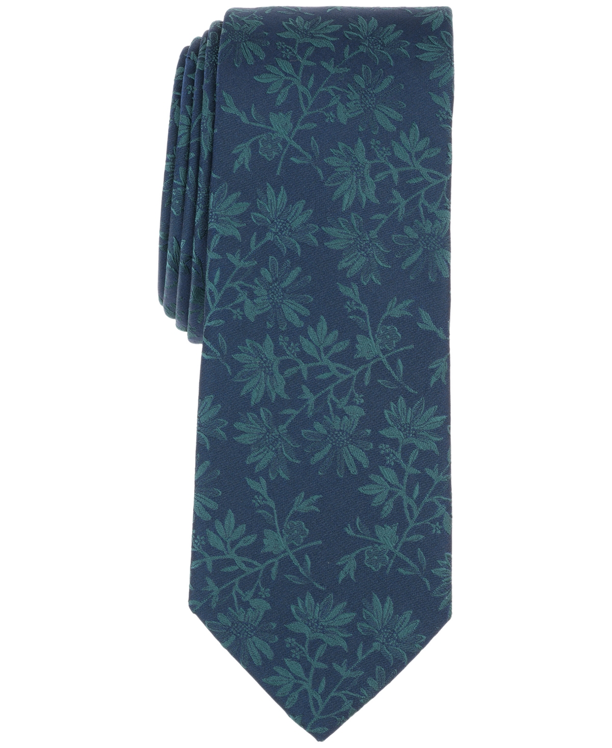 Men's Jay Floral Tie, Created for Macy's - Gold