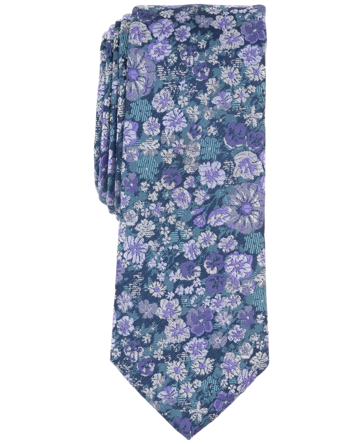 Bar Iii Men's Charland Floral Tie, Created For Macy's In Lilac