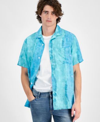Sun + Stone - Men's Chuck Signature Dyed Shirt, Exclusively at Macy's