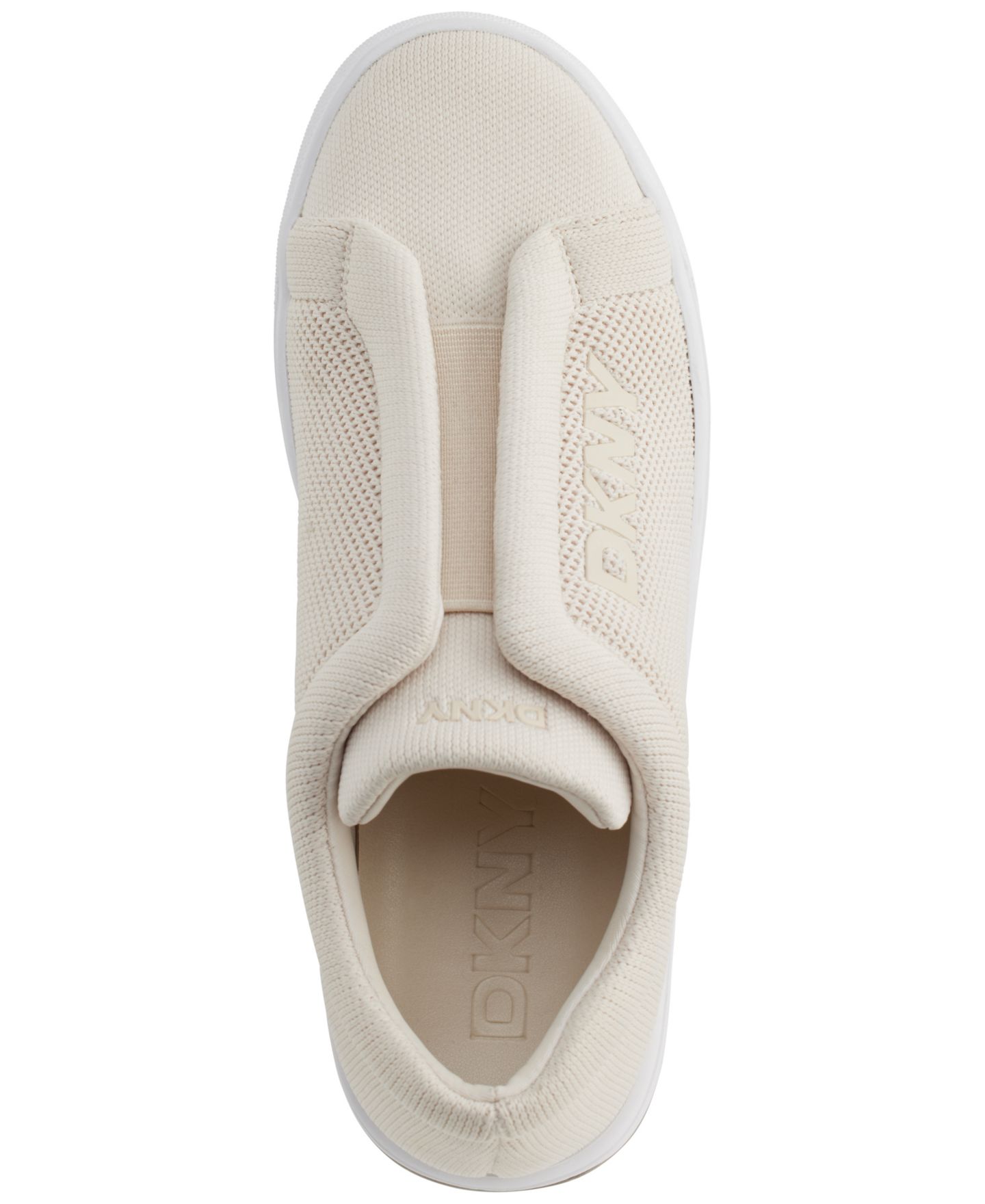 Женские кроссовки DKNY Abelina Knit Slip-On, цвет: Костяной — фото 4