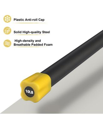 Total Body Workout & Exercise Weighted Bar Padded Grip, 3 Pack