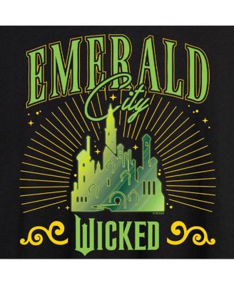 Juniors Trendy Wicked Emerald City Graphic Oversized T-Shirt