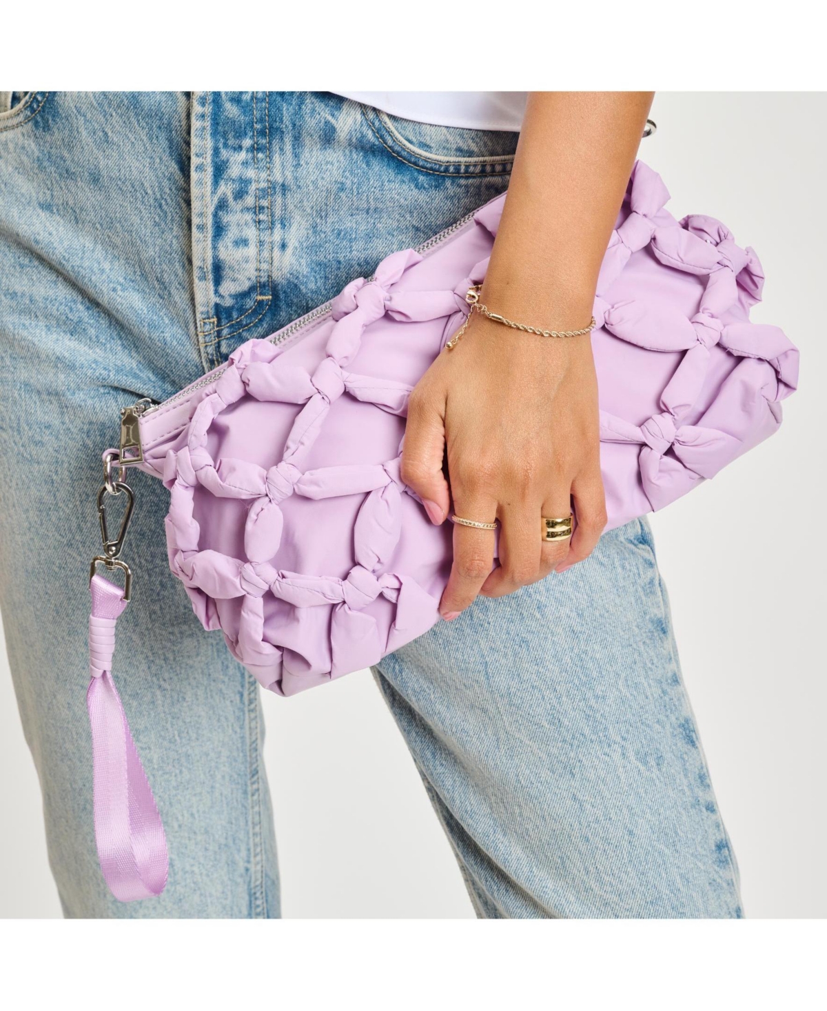 MODA LUXE VOGUELET KNOTTED CROSSBODY BAG 