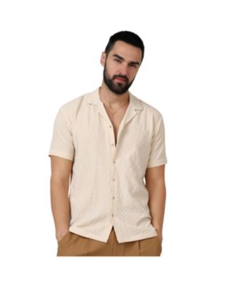 collarless dress shirt for men Mens Mandarin Collar Long Sleeve Stretch Button Down Shirt and everyday character. ANTE | Collarless Shirt With