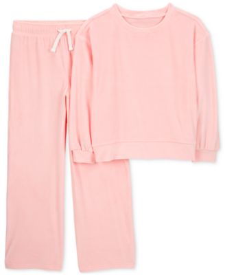 Carter's - Little & Big Girls Velour Sweater & Pants, 2 Piece Set