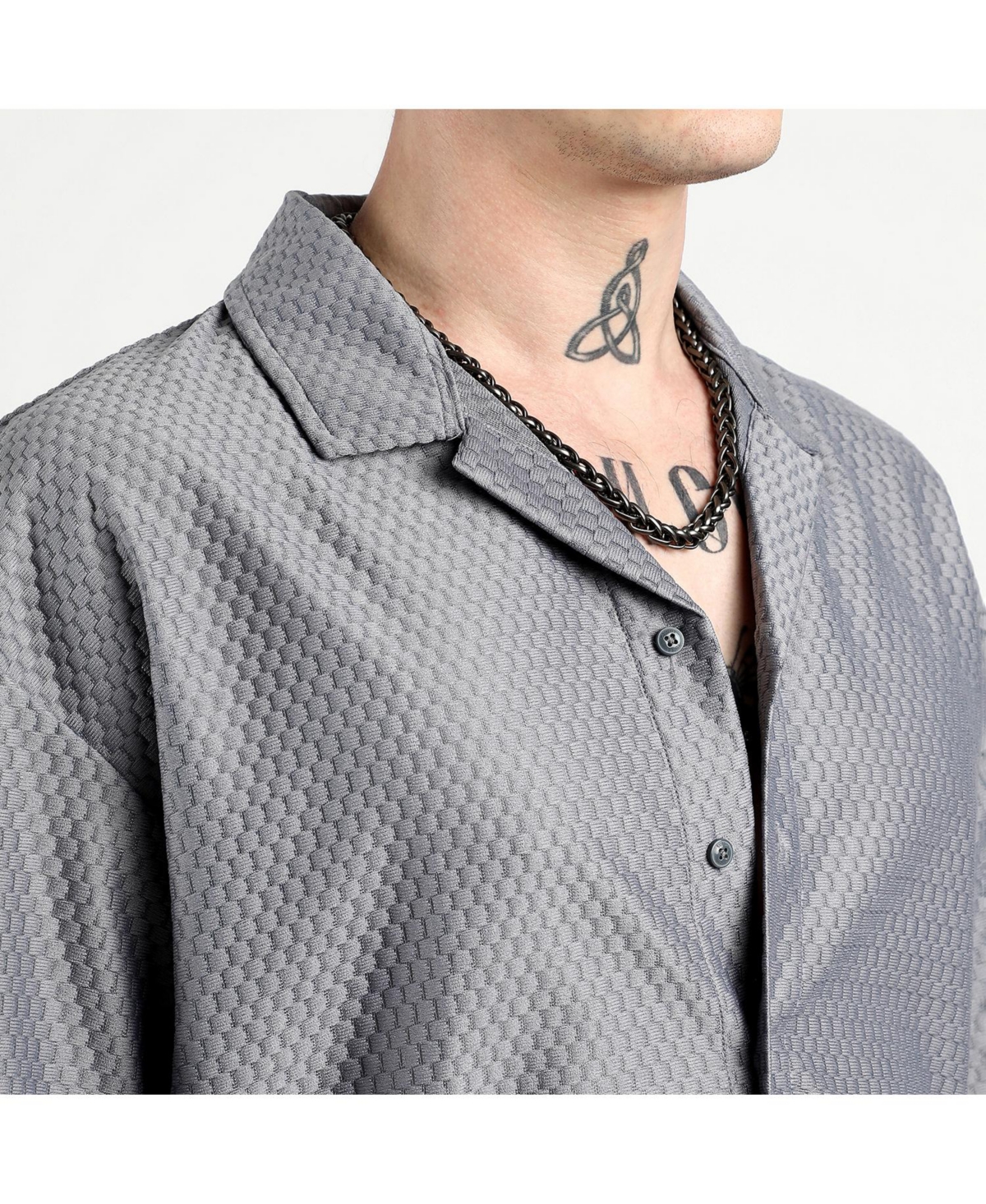 Campus Sutra Men's Ethnic Shirt -khaki