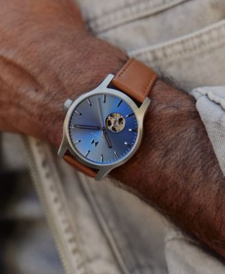 Men's Classic II Automatic Tan Leather Watch 42mm