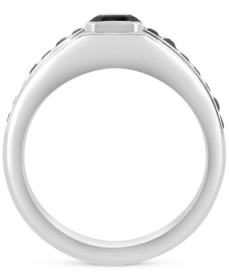 EFFY&reg; Men's Onyx & Black Spinel (2-1/2 ct. t.w.) Ring in Sterling Silver