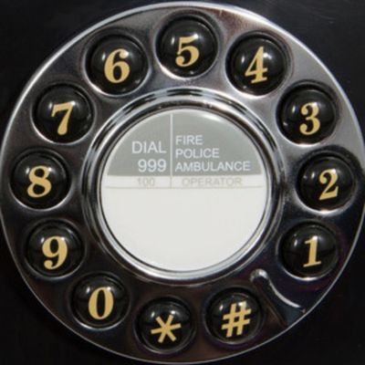 Retro GPOAUDBK Audrey Bedside Push Button Telephone - Black