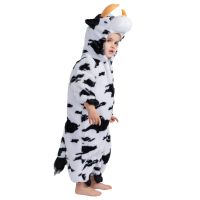 Toddler Cow Jumpsuit Costume with Horns & Tail