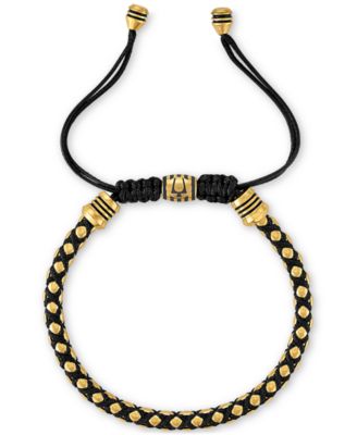 Gold-Tone Icon Beaded Bolo Bracelet