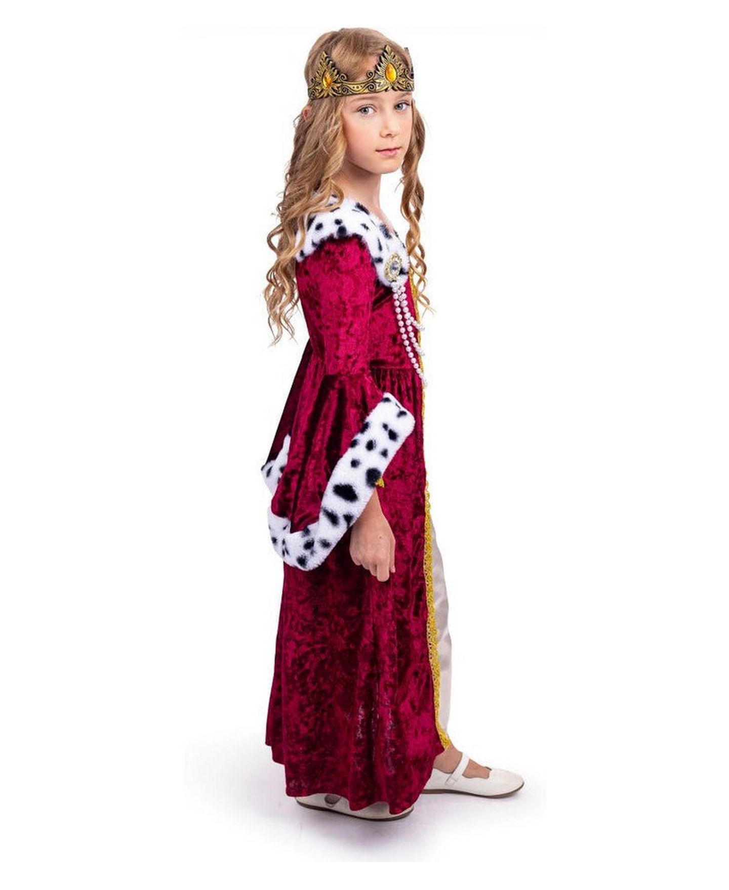 Dress Up America Regal Queen Gown & Crown Costume Set - Toddlers Girls — фото 2