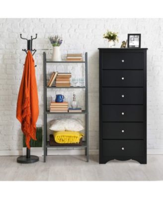 6 Drawers Chest Dresser Clothes Storage Bedroom Furniture Cabinet