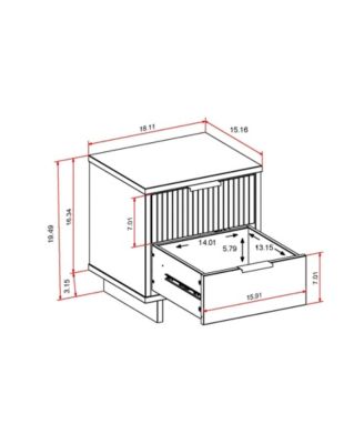 Granville 2-Piece 3-Drawer Standard Dresser and 2-Drawer Nightstand Set