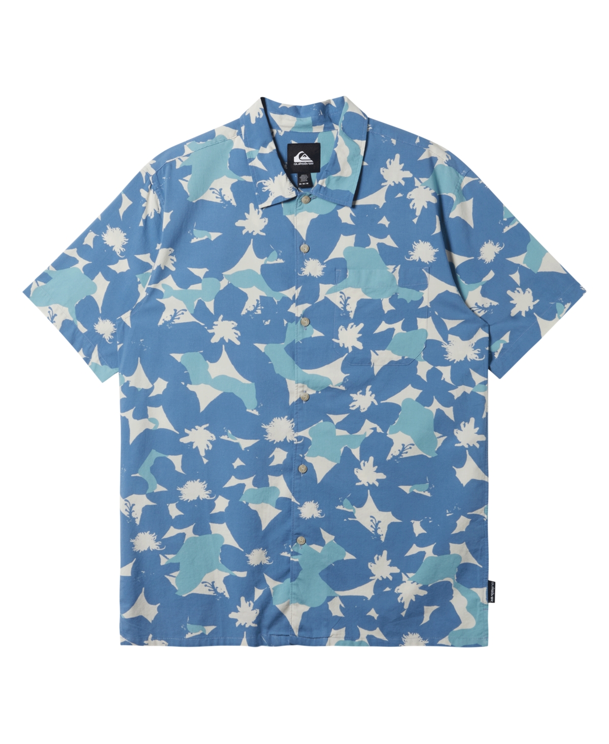 Men's Beach Club Casual Short Sleeve Shirt - Coronet Blue Prnt 4