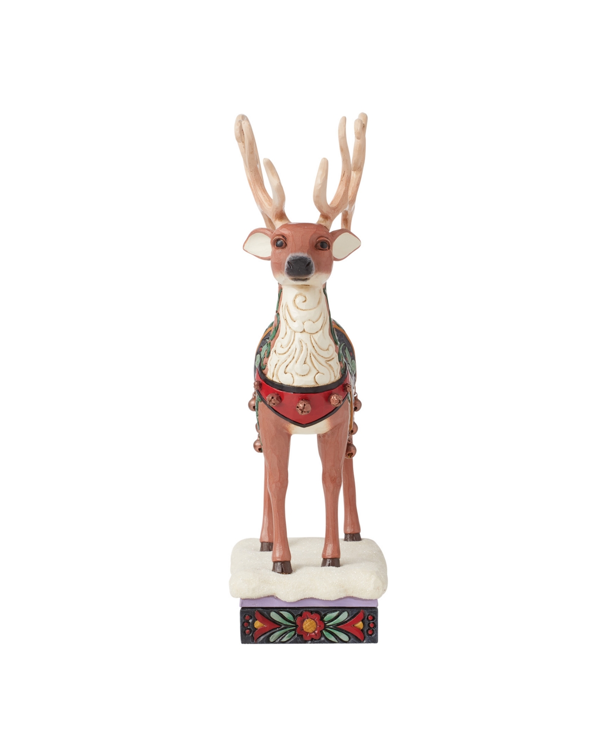 Jim Shore Holiday Manor Reindeer Figurine In Multi