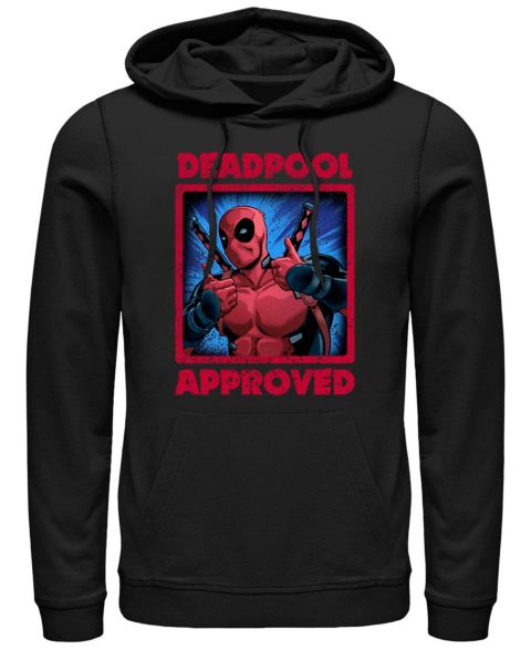 Мужское худи Fifth Sun Deadpool Approved Fleece Pullover, цвет: Чёрный