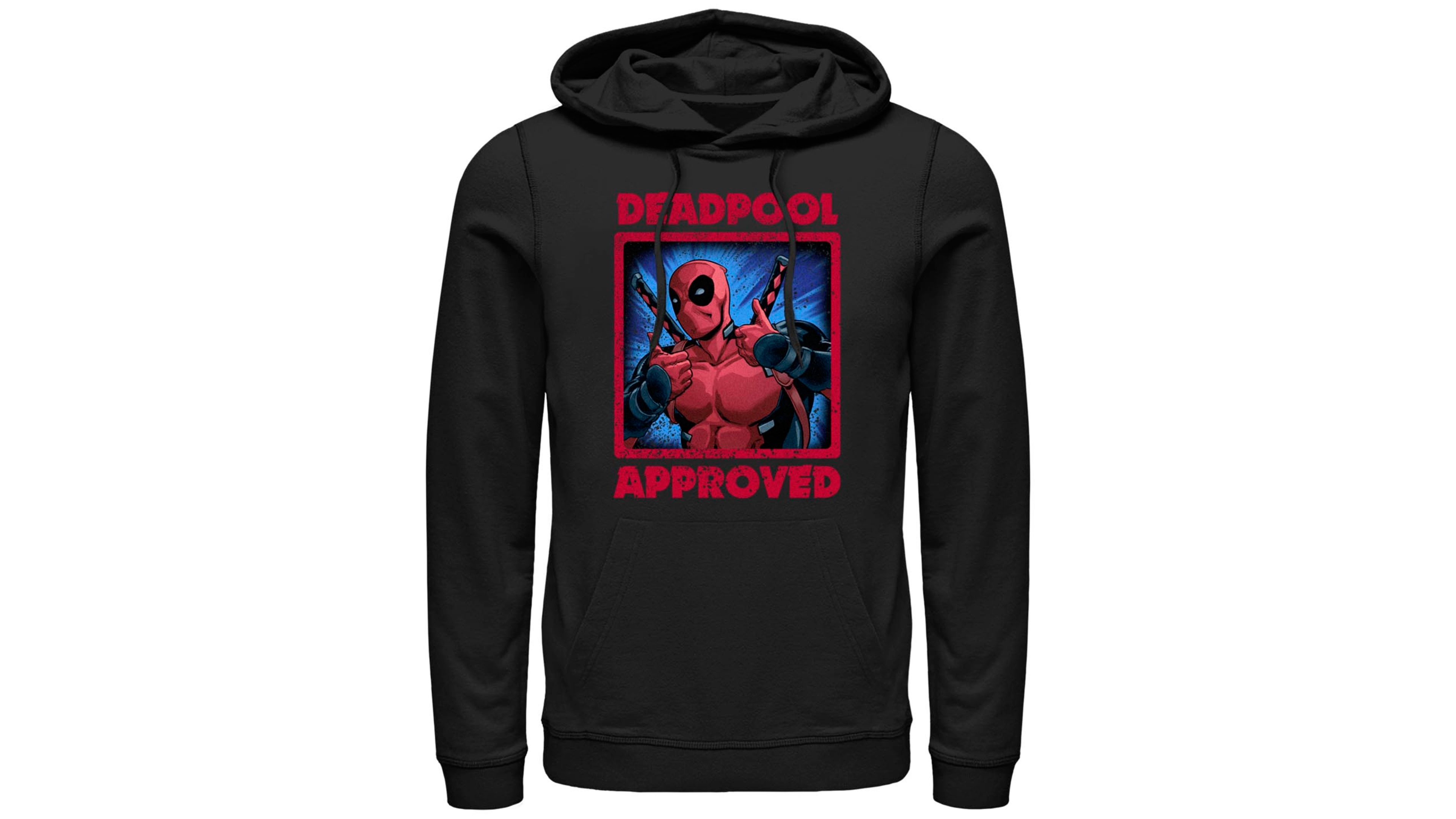 Fifth Sun Men's Deadpool Approved Hoodie Fleece Pullover