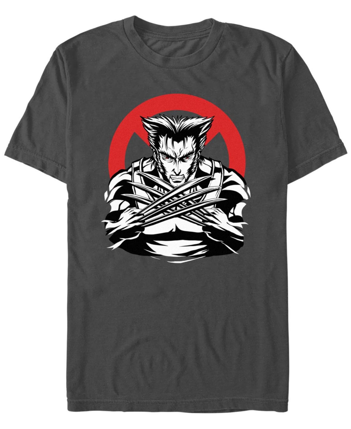 Мужская футболка Fifth Sun Marvel X-Men Wolverine Anime Short Sleeve, цвет: Угольный — фото 1