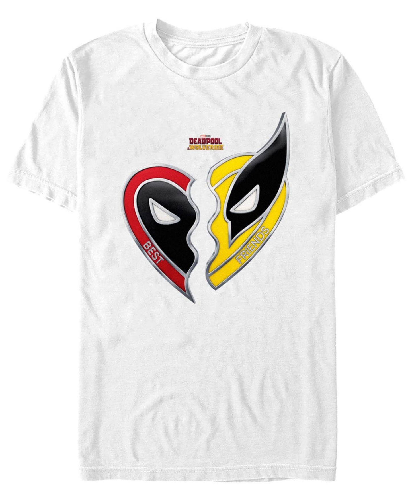 Мужская футболка Fifth Sun Best Friends Deadpool Wolverine Short Sleeve, цвет: Белый — фото 1