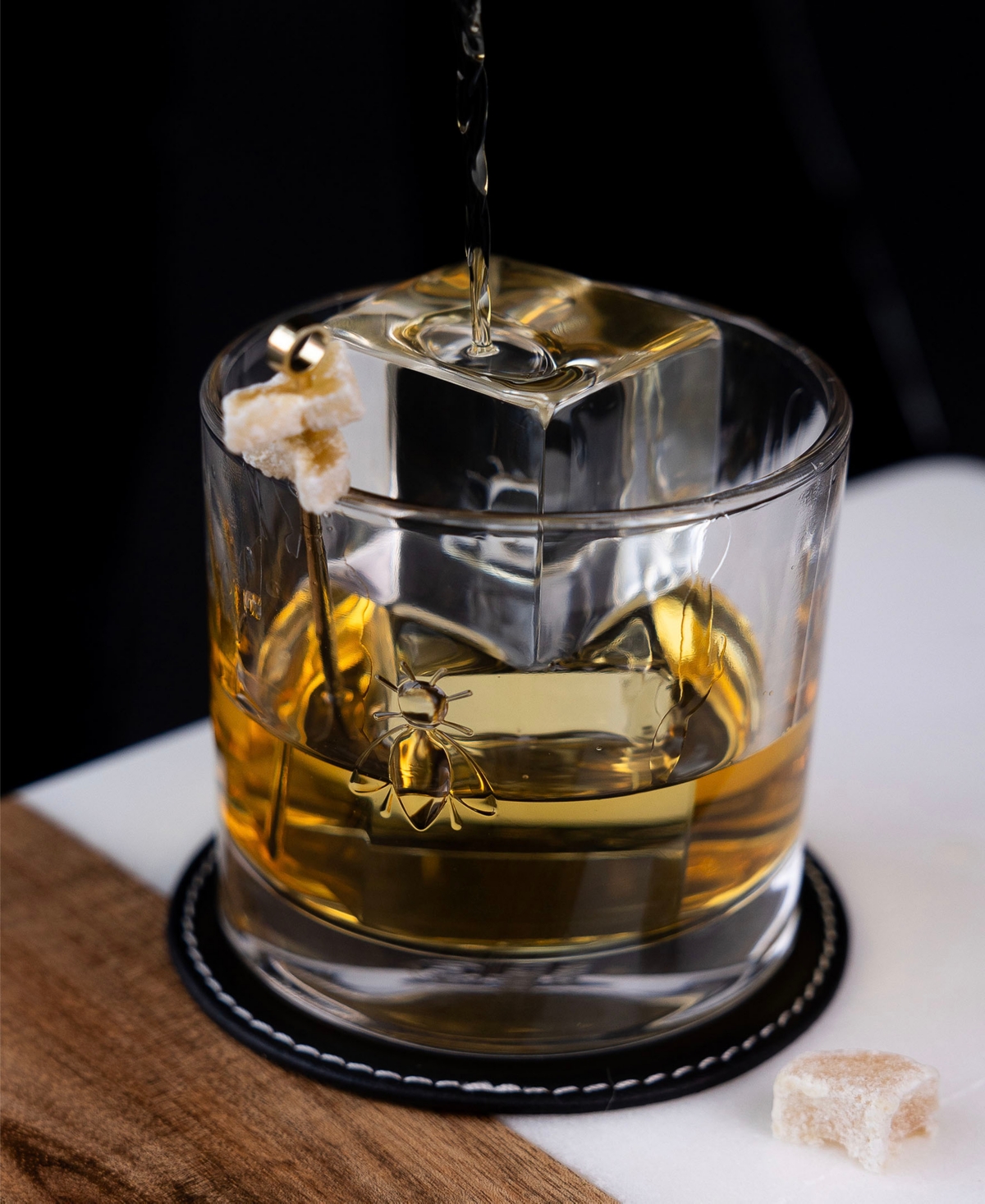 La Rochere Napoleon Bee Whiskey Glasses, Set Of 4 In Clear