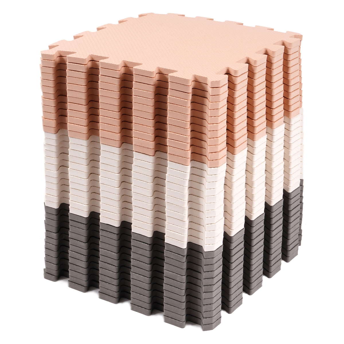 36 Tile Thick Interlocking Puzzle Foam Exercise Play Mat - Multicolor
