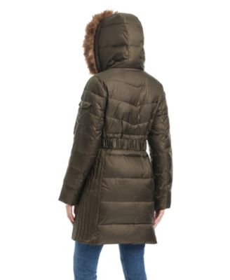 Women's Mid-Length Fitted Puffer Coat