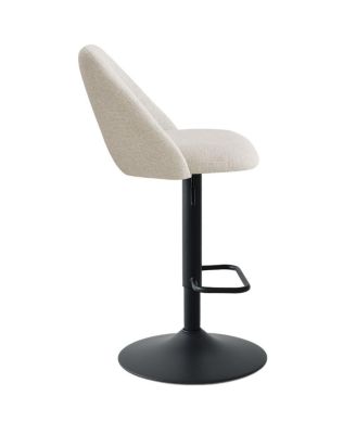 2-Pc. Fabric 360° Swivel Adjustable Barstools
