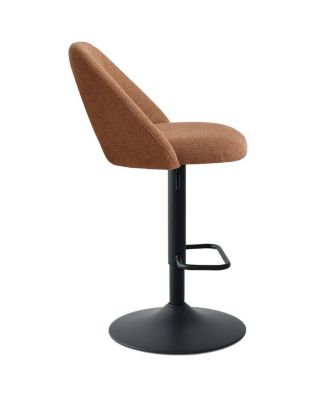 2-Pc. Fabric 360° Swivel Adjustable Barstools