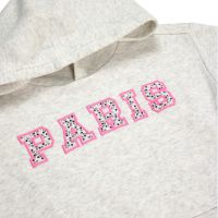 Toddler Girls Hoodie Leg Sweatpants Lounge and Hair Tie Sets