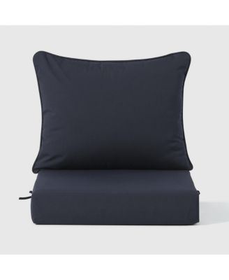 HDPE Frame Deep Seat Cushions Modern Outdoor Patio Club Chair