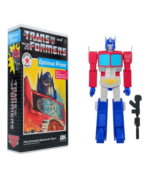 Детская фигурка Super 7 Transformers Deluxe Wave One Optimus Prime (VHS) Action Figure