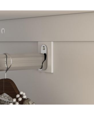 Wood 2-Door Armoire with Hanging Rod, 3-Drawer, Adjustable Shelves – Wardrobe Cabinet