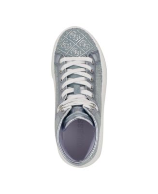 Women's Queenly Rhinestone Embellished High Top Sneakers