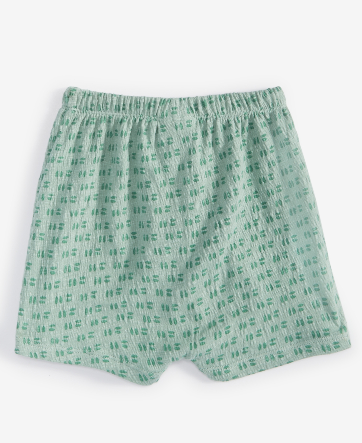 First Impressions Baby Boys Little Footprint Printed Shorts, Created For Macy's In Fade Moss