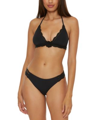 Womens Colette Crochet Trim Bikini Top Bikini Bottoms