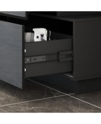 High Gloss White Wood 6-Drawer Chest of Drawers