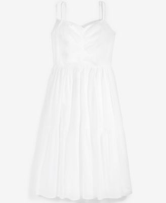 v waist dress Square Neck Pleated Sleeveless in Vanilla- Littlebox India Color:As Pic Walking Shoes No Mayo Coleslaw for