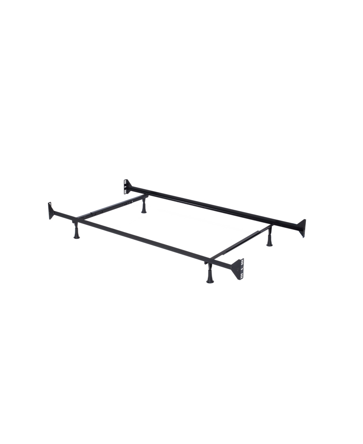 Hillsdale 49.25" Metal Twin/full Bed Frame In Black