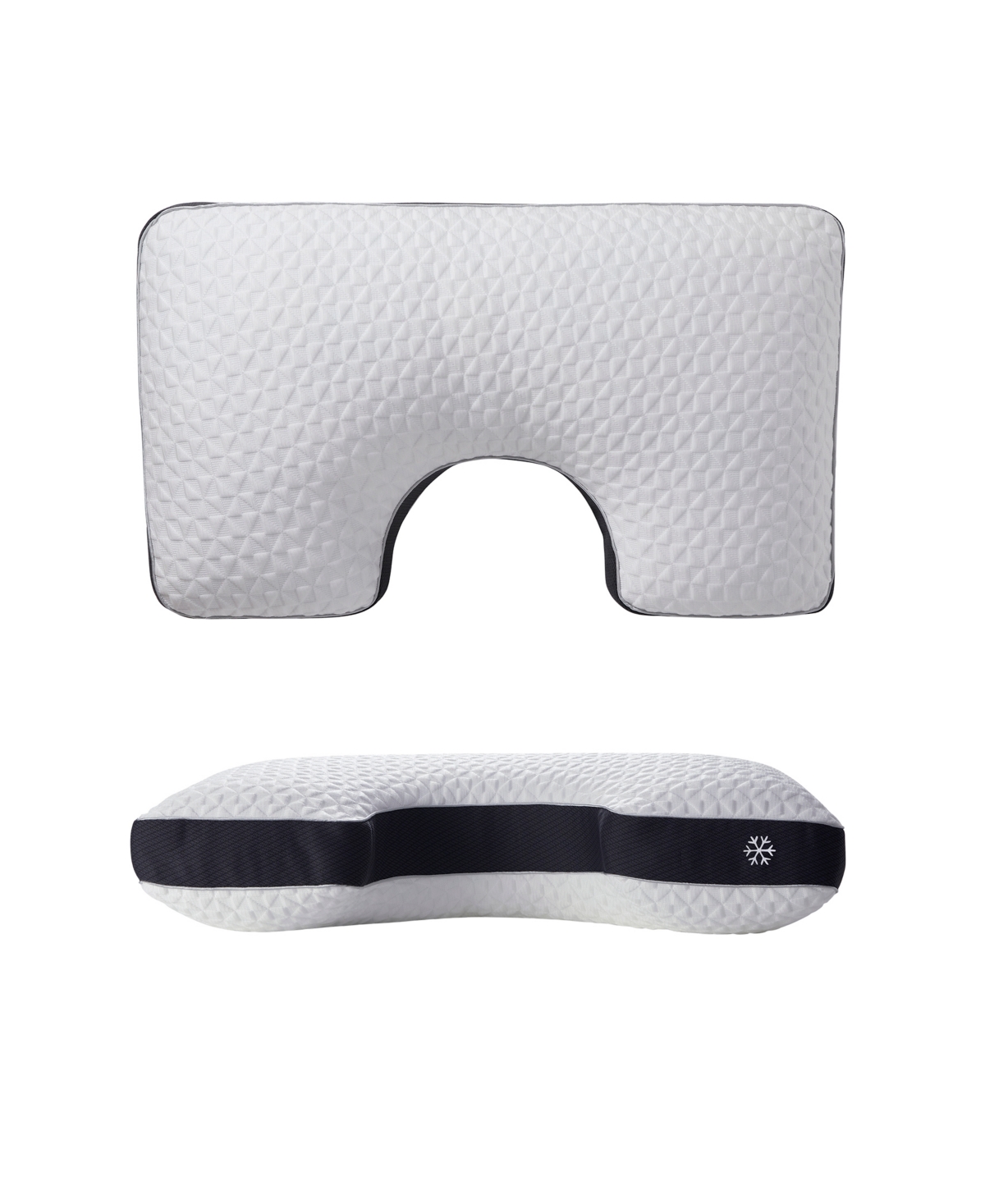Nestl Cool Choice Customizable Memory Foam Blend Cooling Side Sleeper Pillow, Queen In White