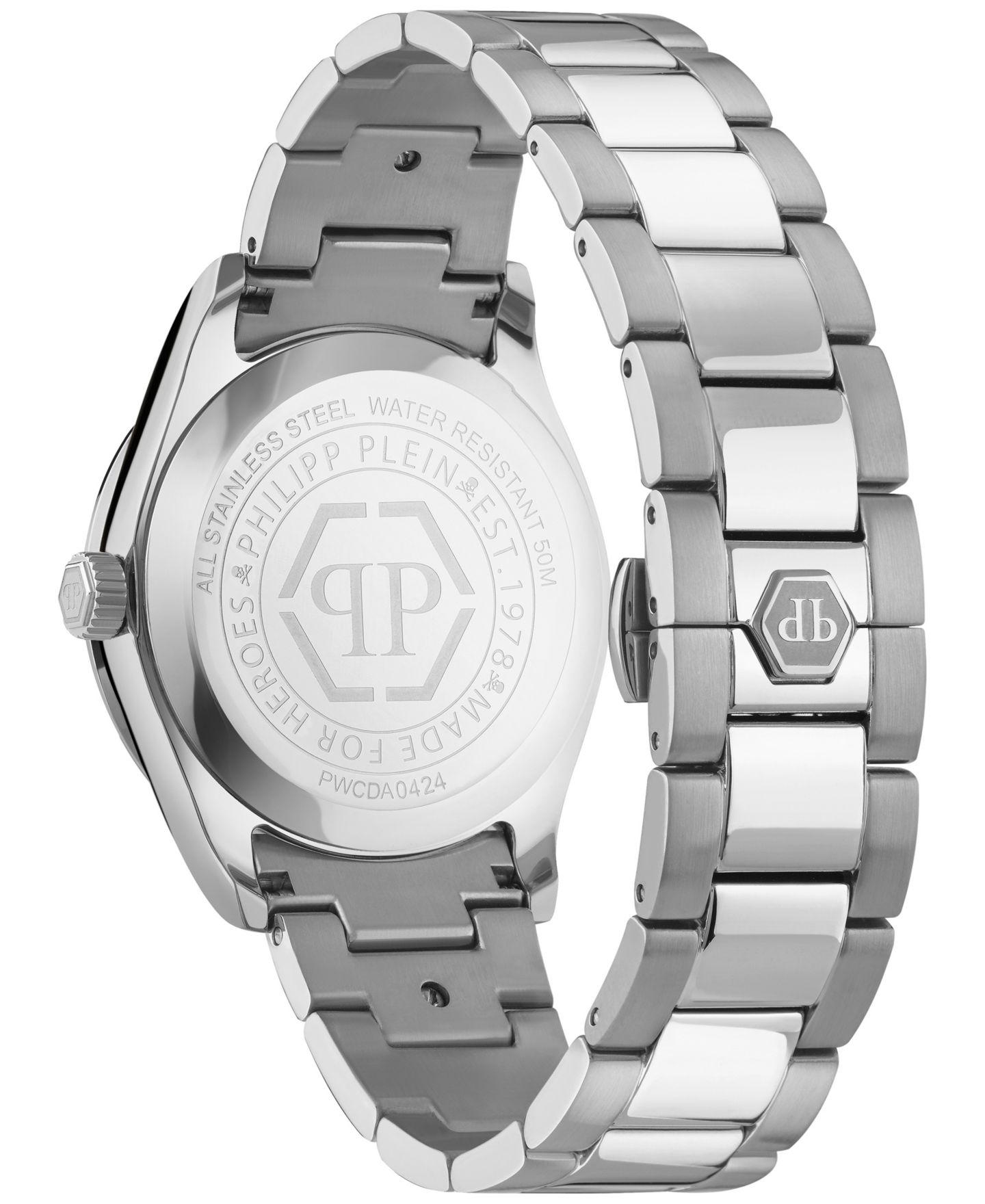 Женские часы Philipp Plein Queen Crystal Stainless Steel Bracelet Watch 38mm — фото 3