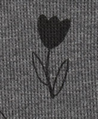 Carter's Toddler Girls Floral-Print Thermal Top & Pants, 2 Piece Set