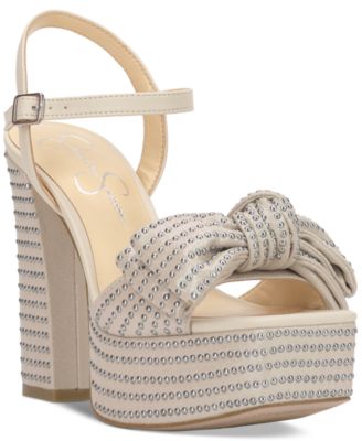 Jessica Simpson - Women's Lollien Studded Bow Platform Sandals