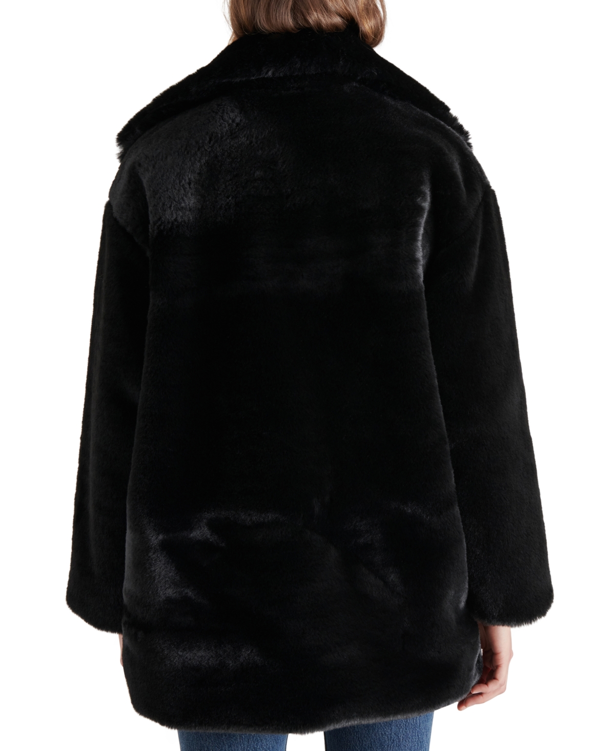 Steve Madden Women's Snow Faux-Fur Teddy Coat